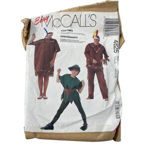 Easy McCalls 4525 Halloween Costume Adult Size Native Inspired Looks Vintage CUT